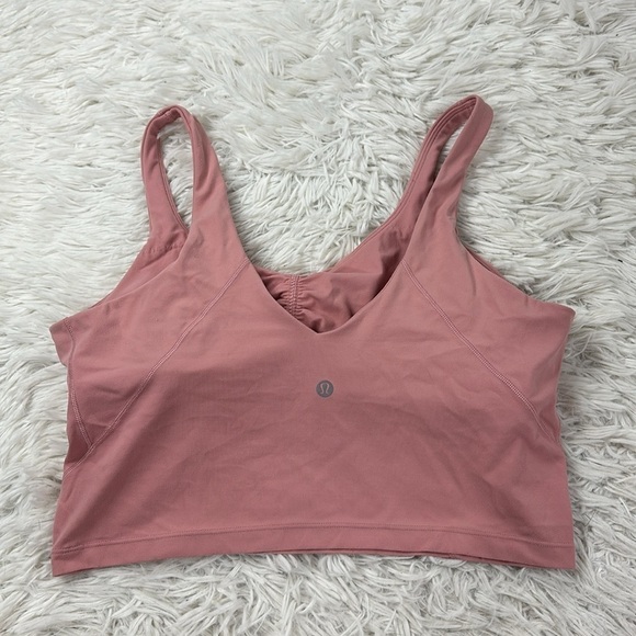 Lululemon Align Gathered-Front Tank Top Pink Puff - Picture 2 of 4